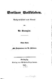 book Berliner Volksleben : Ausgewähltes und Neues