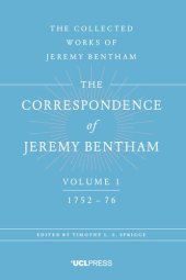 book The Correspondence Of Jeremy Bentham, Volume 1 1752 To 1776