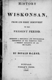 book History of Wiskonsan