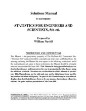 book Statistics for Engineers and Scientists ISM