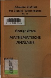 book Ein Versuch die mathematische Analysis auf die Theorien der Elektrizität und des Magnetismus anzuwenden (1828)