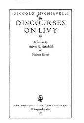 book Discourses on Livy