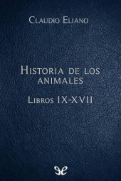 book Historia de los animales Libros IX-XVII