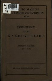 book Untersuchungen über die Kakodylreihe (1837-1843)