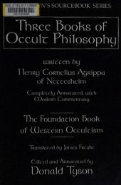 book Three Books Of Occult Philosophy