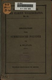 book A. Bravais' Abhandlungen über symmetrische Polyeder (1849)