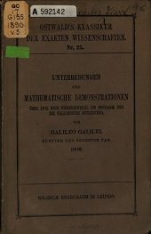 book Unterredungen und mathematische Demonstrationen über zwei neue Wissenszweige, die Mechanik und die Fallgesetze betreffend : Anhang zum dritten und vierten Tag ; Fünfter und sechster Tag