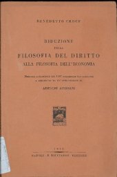 book Riduzione della filosofia del diritto alla filosofia dell'economia