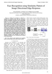 book Face Recognition using Similarity Pattern of  Image Directional Edge Response