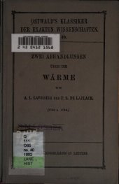 book Zwei Abhandlungen über die Wärme (Aus den Jahren 1780 und 1784)