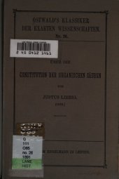 book Abhandlung über die Konstitution der organischen Säuren (1838)