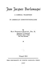 book Jean Jacques Burlamaqui : a liberal tradition in American constitutionalism