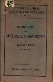 book Zwei Abhandlungen über sphärische Trigonometrie (1753, 1779)