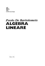 book Algebra lineare