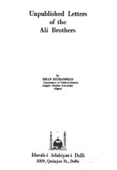 book Unpublished letters of the Ali brothers