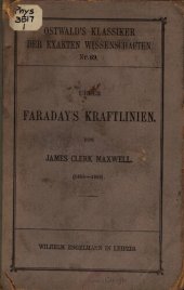 book Über Faradays Kraftlinien (1855, 1856)