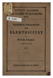 book Experimental-Untersuchungen über Elektrizität (1834)