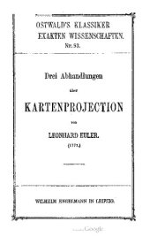 book Drei Abhandlungen über Kartenprojektion (1777)