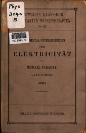 book Experimental-Untersuchungen über Elektrizität (1832)