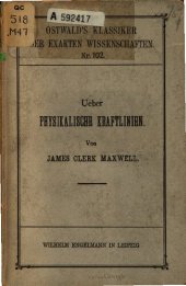 book Über physikalische Kraftlinien (1861-1862)