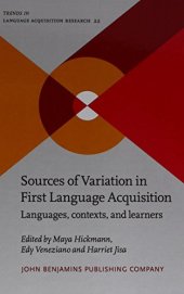 book Sources of Variation in First Language Acquisition