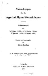 book Abhandlungen über die regelmäßigen Sternkörper (1809, 1811, 1858, 1859),