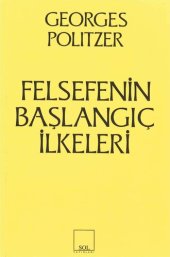 book Felsefenin Başlangıç İlkeleri