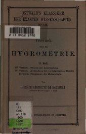 book Versuch über die Hygrometrie (1783)