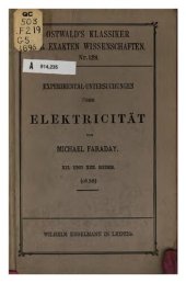 book Experimental-Untersuchungen über Elektrizität (1838)