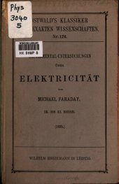 book Experimental-Untersuchungen über Elektrizität (1835)