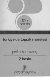 book 100 Soruda Türkiyede Toprak Meselesi