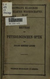 book Beitrag zur physiologischen Optik