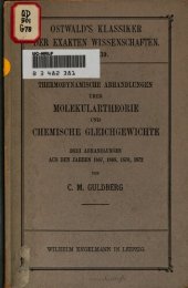 book Thermodynamische Abhandlungen über Molekulartheorie und chemische Gleichgewichte : Drei Abhandlungen aus den Jahren 1867 , 1868 , 1870 , 1872