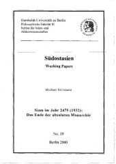 book Siam im Jahr 2475 (1932): Das Ende der absoluten Monarchie