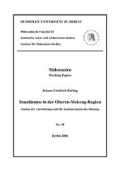 book Staudämme in der Oberen-Mekong-Region : Analyse der Auswirkungen auf die Anrainerstaaten des Mekongs