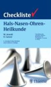 book Checkliste Hals-Nasen-Ohren-Heilkunde