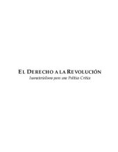 book El Derecho a la Revolución