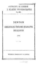 book Newtons Abhandlung über die Quadratur der Kurven (1704)