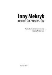 book Inny Meksyk. Opowieści zapatystów