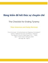 book Bảng kiểm để kết thúc sự chuyên chế