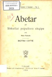 book Abetar për Shkollat popullore shqipe