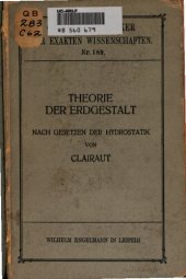 book Theorie der Erdgestalt nach Gesetzen der Hydrostatik