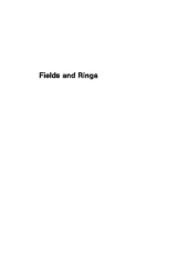 book Fields and rings