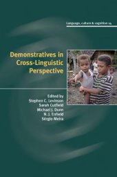 book Demonstratives in Cross-Linguistic Perspective