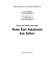 book Modern Özel Hukuka Giriş Olarak Roma Özel Hukukunun Ana Hatları