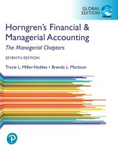 book Horngren's financial & managerial accounting. The managerial chapters.