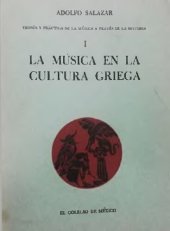 book La Musica En La Cultura Griega