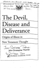 book The devil, disease and deliverance : origins of illness in New Testament thought