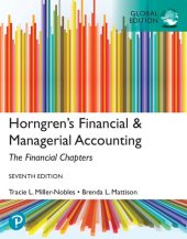 book Horngren's Financial & Managerial Accounting, Thefinancial Chapters