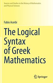 book The Logical Syntax of Greek Mathematics (English and Greek Edition)